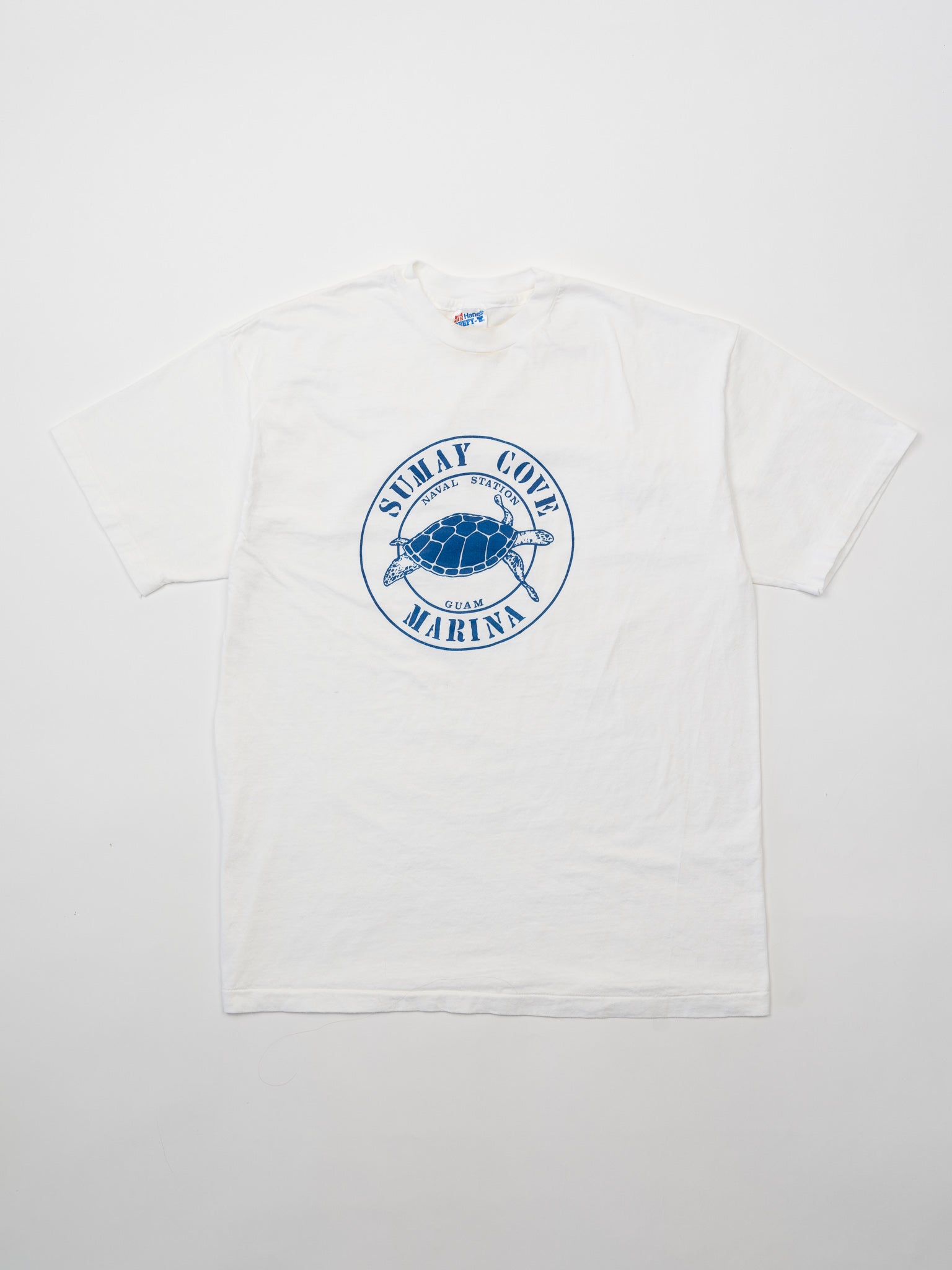 Vintage 90s Single Stitch Sumay Cove Naval Station Guam Tee (M)