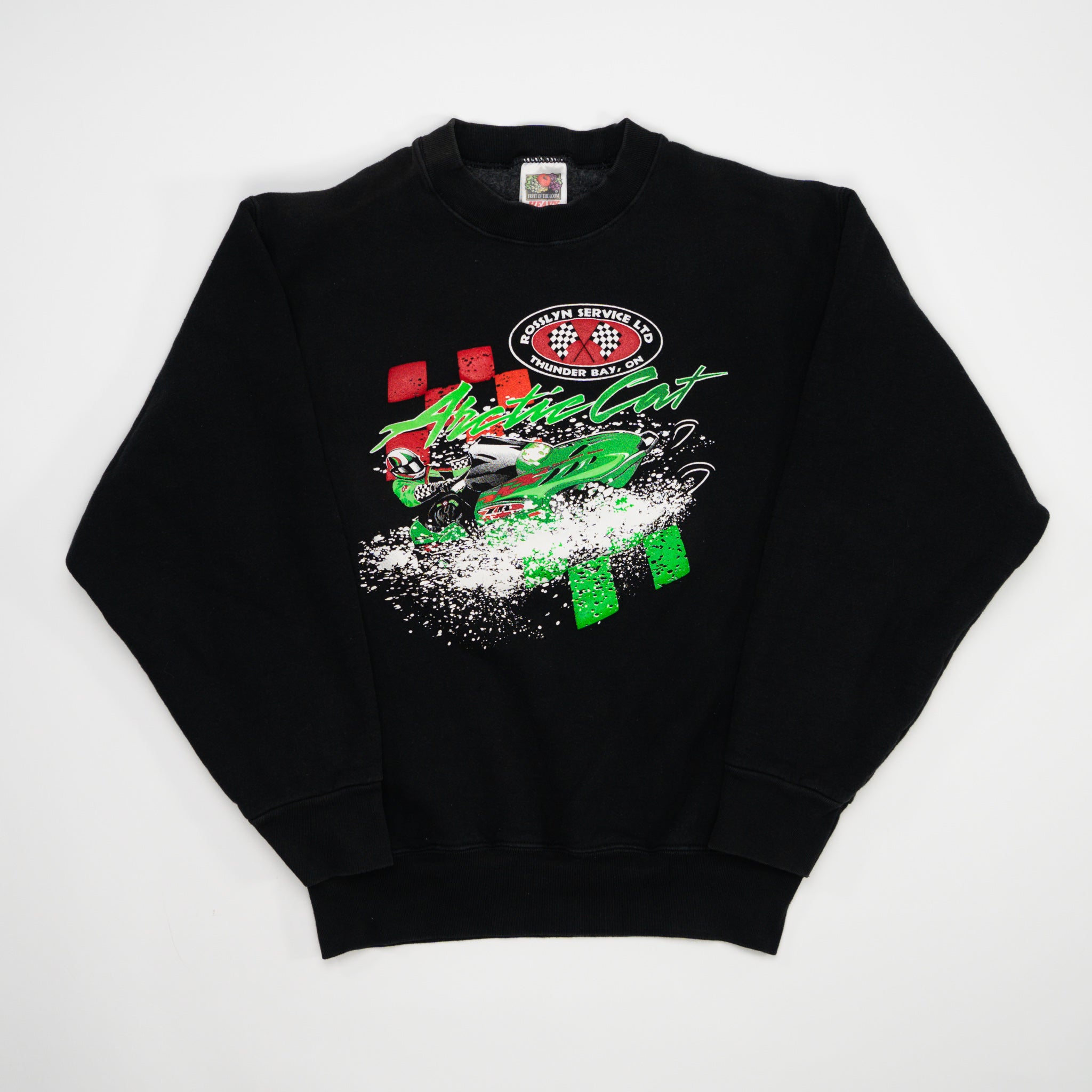 Vintage Black Arctic Cat Thunder Bay Crewneck (S) | Rebalance Vintage.