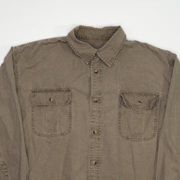 Vintage Beige Redhead Cotton Button Up (L) | Rebalance Vintage.