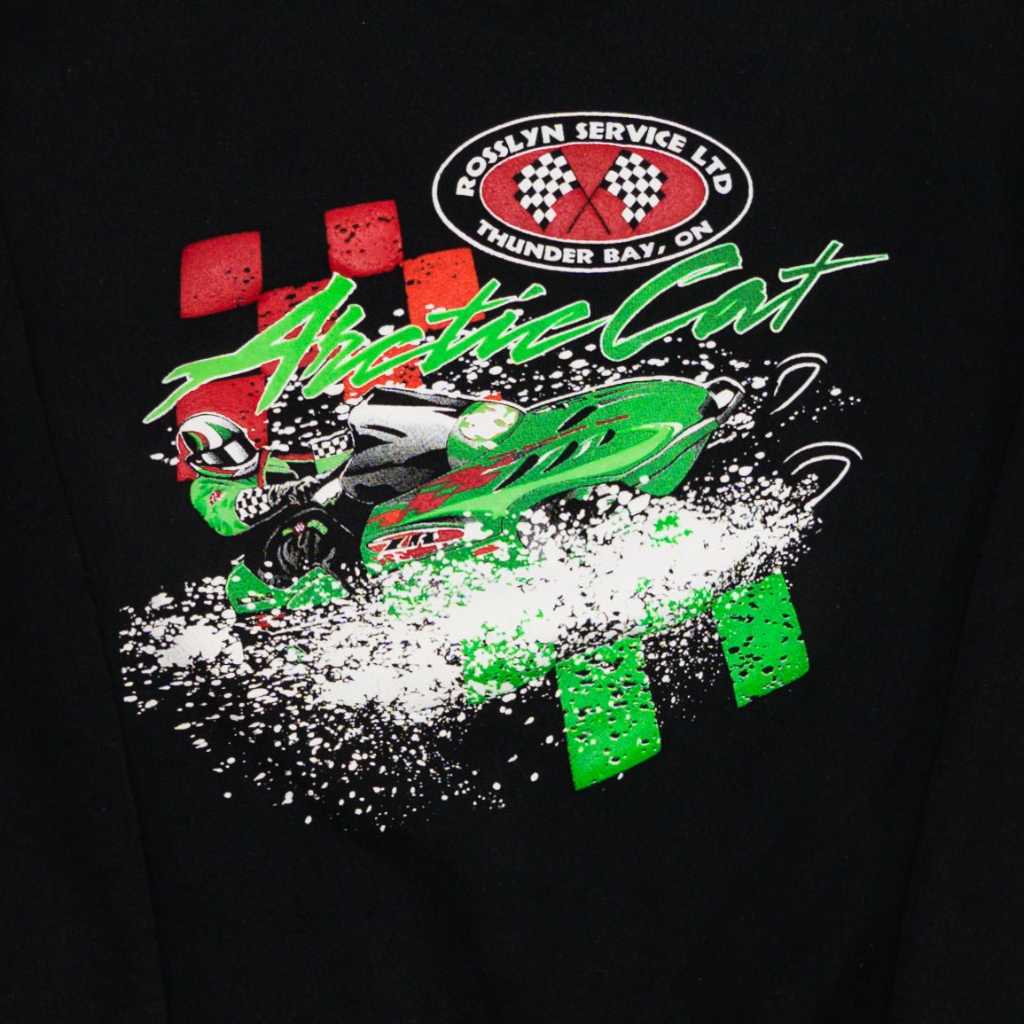 Vintage Black Arctic Cat Thunder Bay Crewneck (S) | Rebalance Vintage.