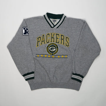 Vintage Grey 90s Packers x Lee Sports Crewneck (M) | Rebalance Vintage.