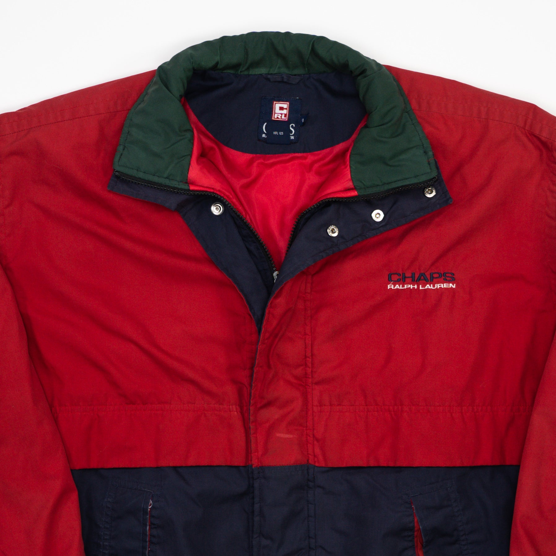 Vintage Tricolor Chaps RL Insulated Bomber Jacket (L/XL)