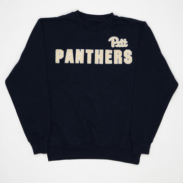 Vintage Blue Pitt Panthers Crewneck (M) | Rebalance Vintage.