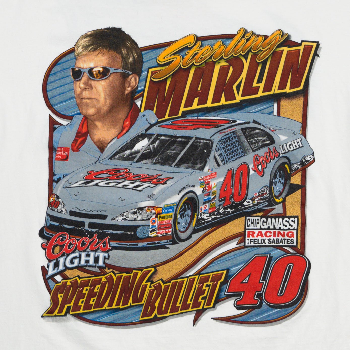 Vintage Sterling Marlin Speeding Bullet Racing Tee (L) | Rebalance Vintage.