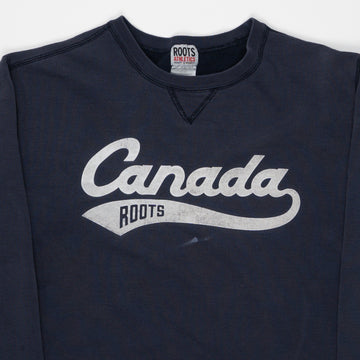Vintage Blue Roots Canada Crewneck (L) | Rebalance Vintage.