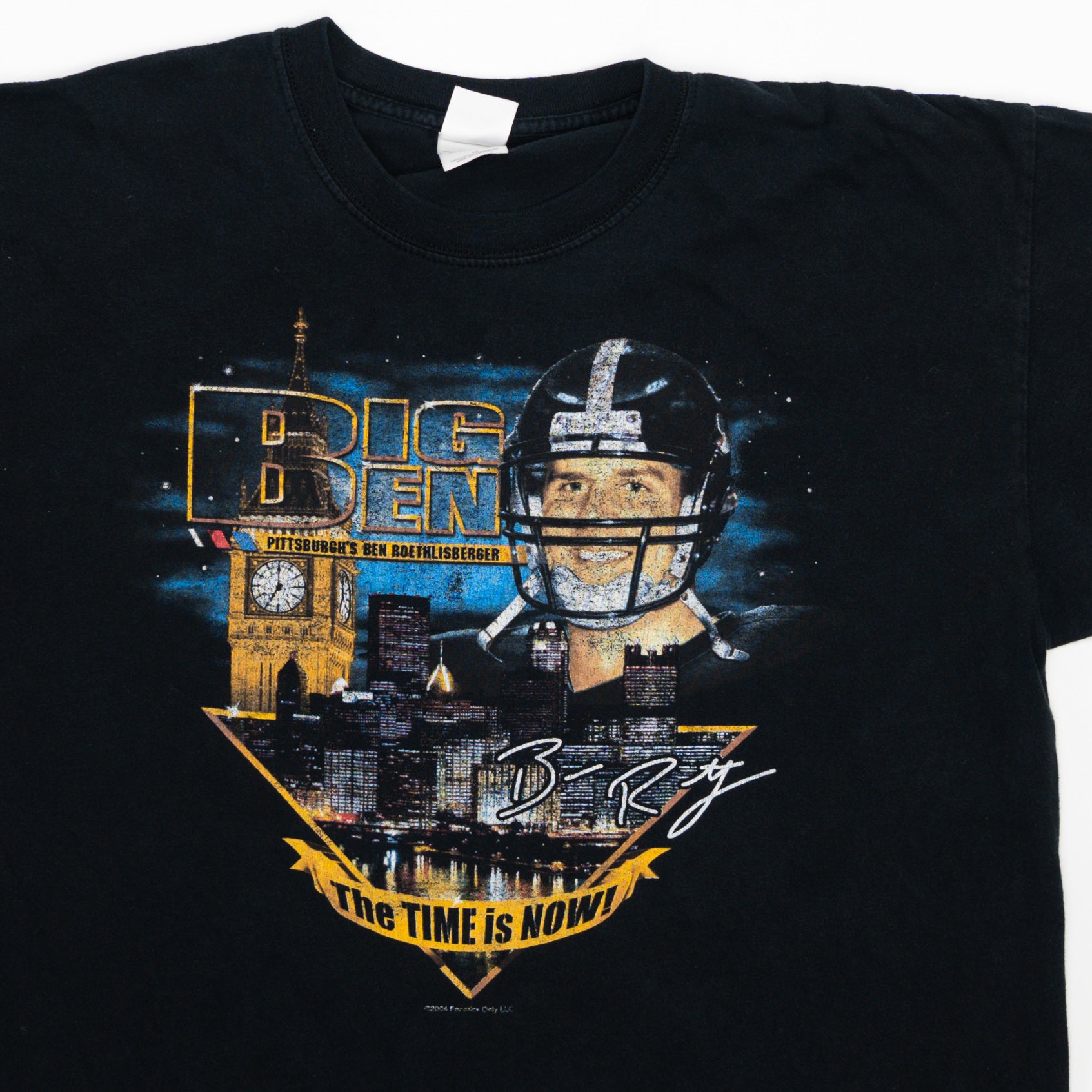 Vintage '04 Black Big Ben Steelers Tee (L)