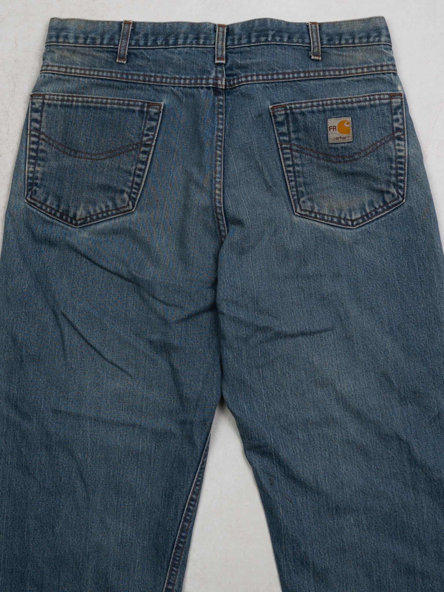 Vintage Blue FR Carhartt Jeans (36 x 32)
