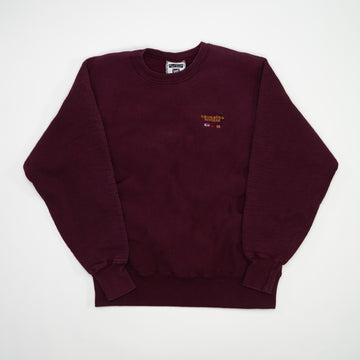 Vintage 90s Maroon Sausalito Baygear x Lee Crewneck (M) | Rebalance Vintage.