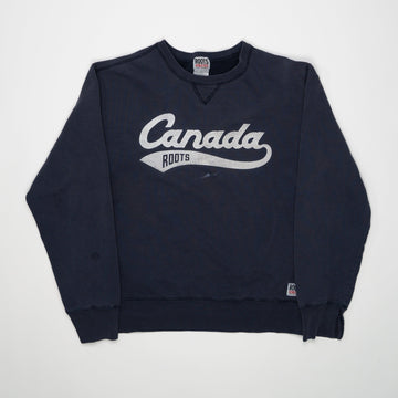 Vintage Blue Roots Canada Crewneck (L) | Rebalance Vintage.