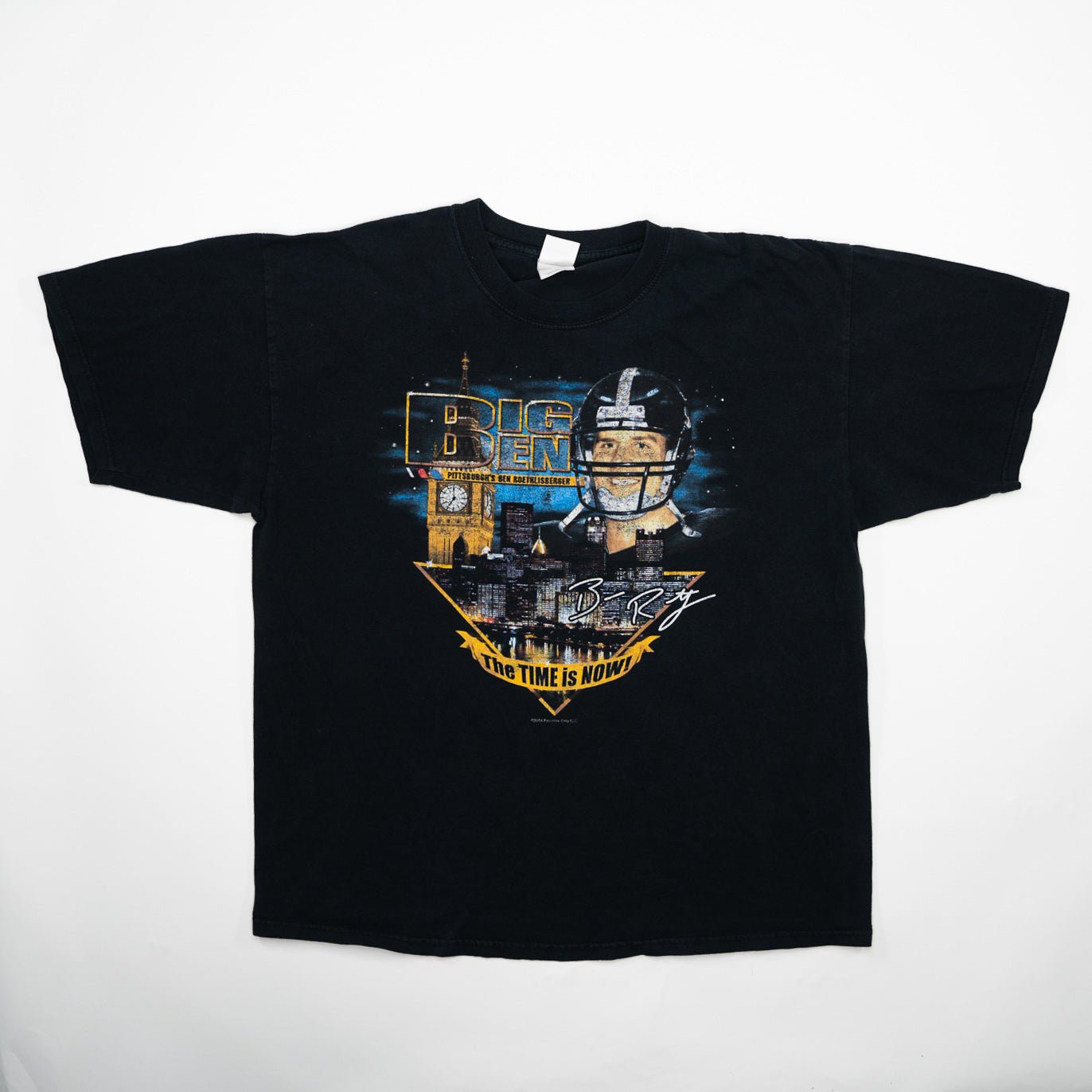 Vintage '04 Black Big Ben Steelers Tee (L)