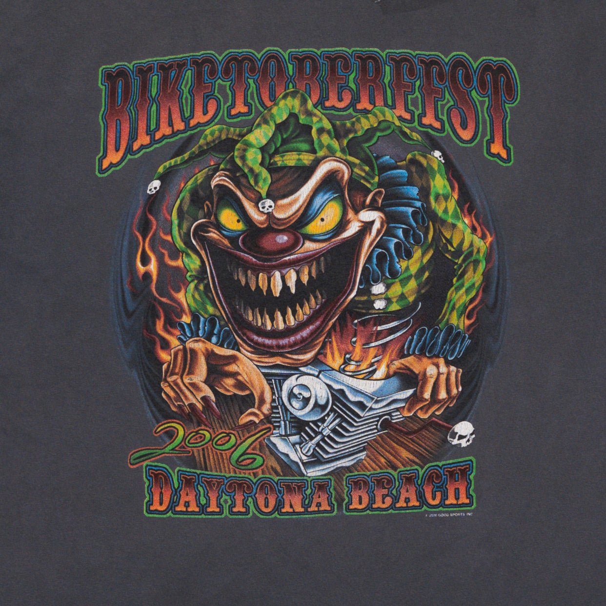 Vintage '06  Biketoberfest Clown Daytona Beach Tee (M) | Rebalance Vintage.