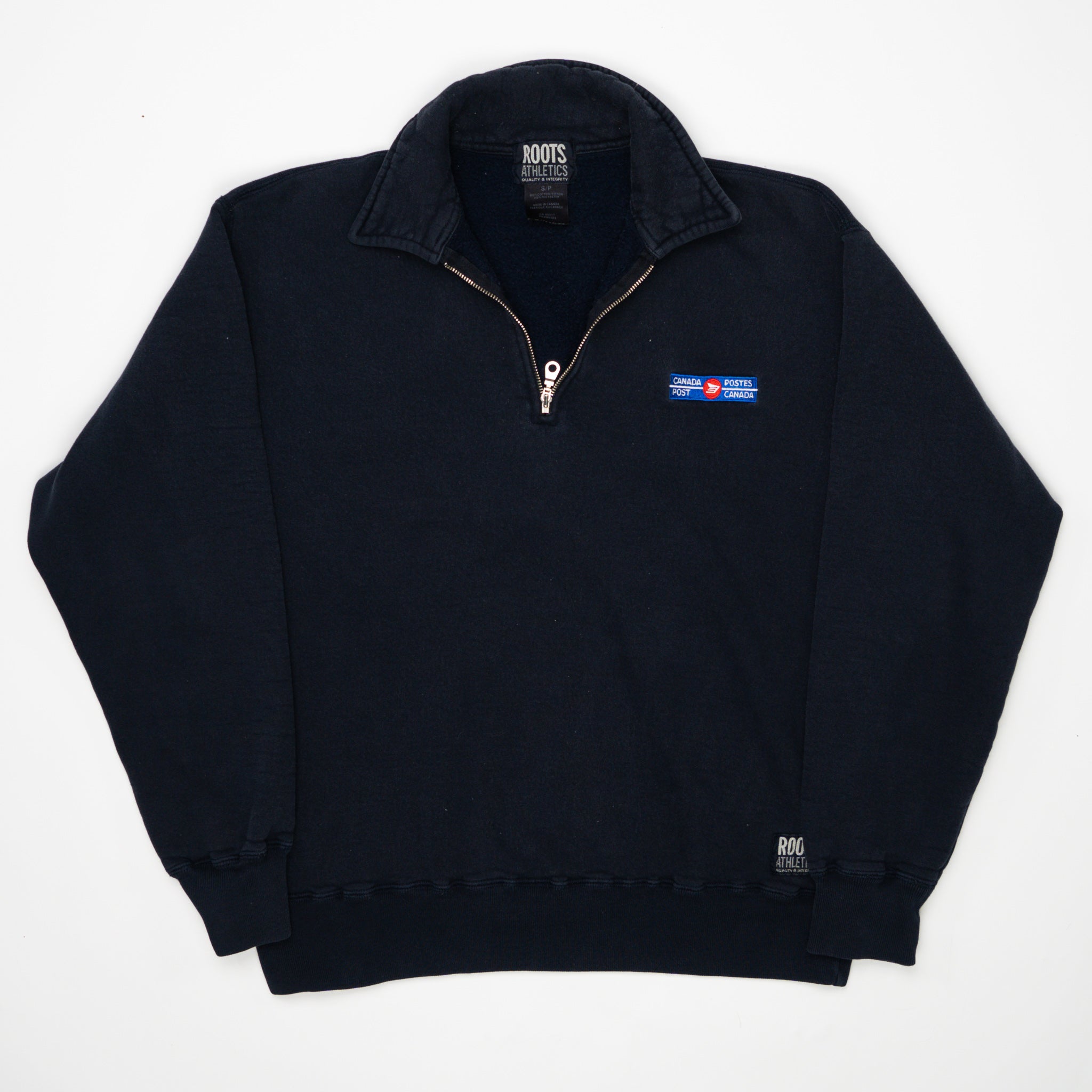 Vintatge Roots x Canada Post 1/4 Zip Sweater (M/L) | Rebalance Vintage.