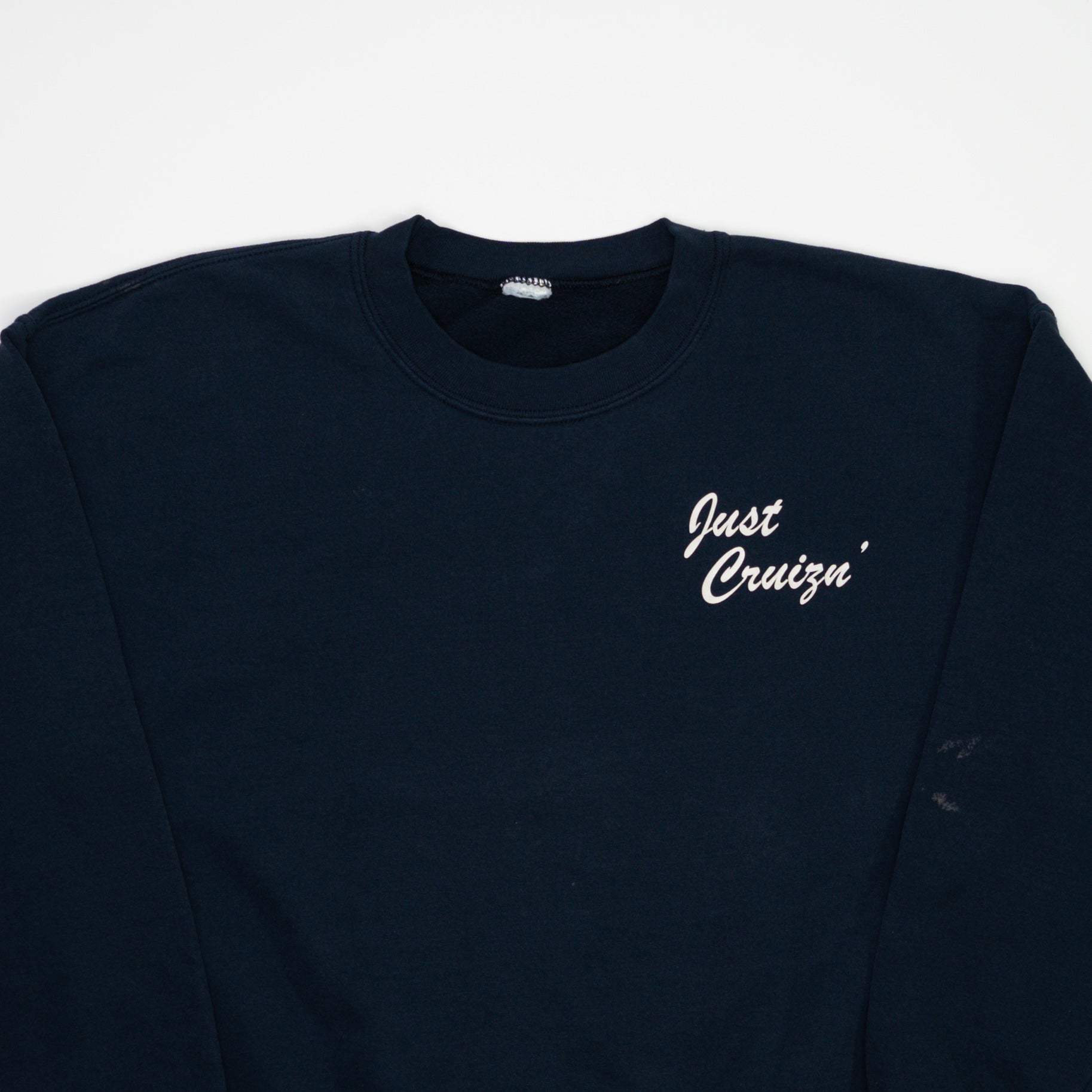 Vintage Navy Just Cruisin' Car Crewneck (L) | Rebalance Vintage.