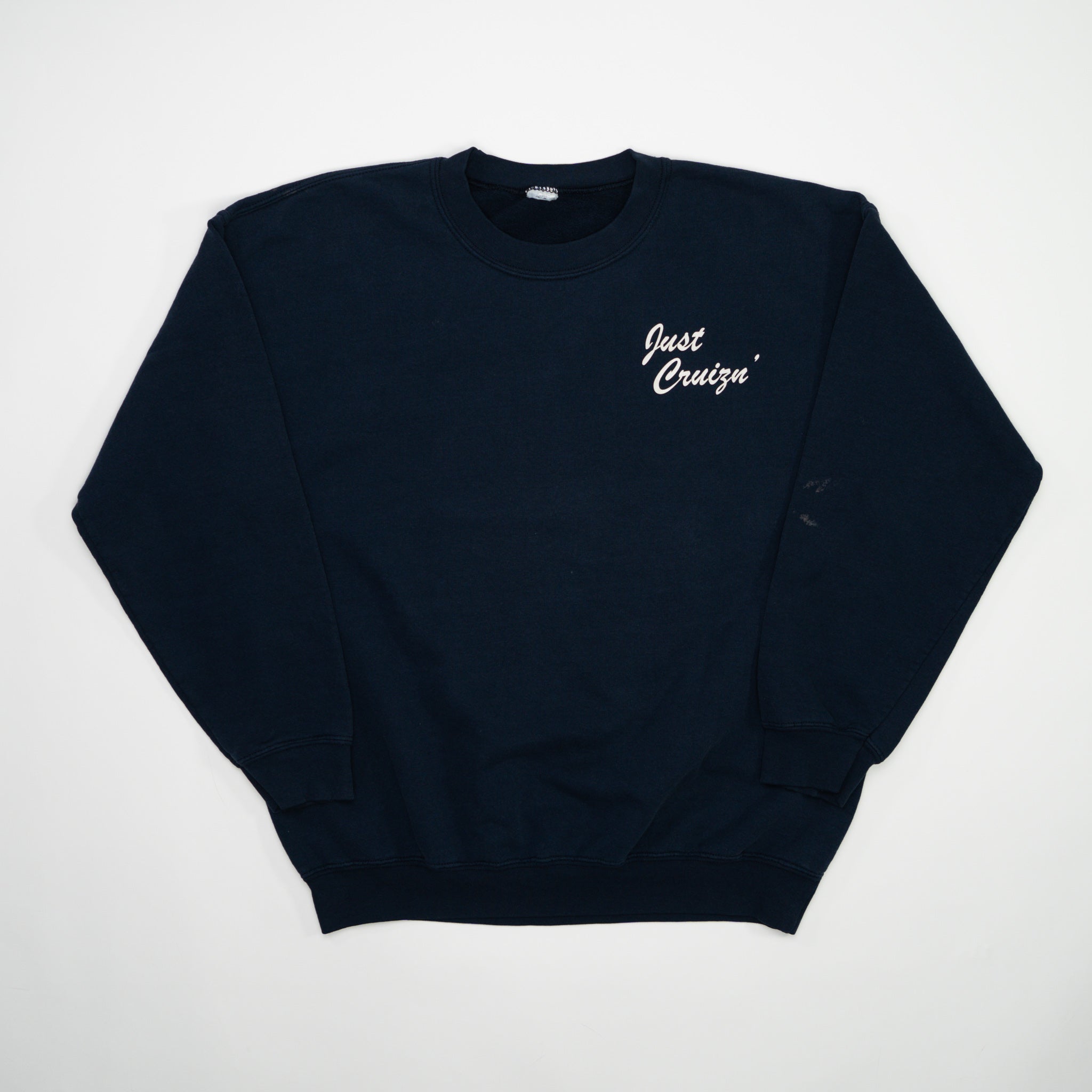 Vintage Navy Just Cruisin' Car Crewneck (L) | Rebalance Vintage.