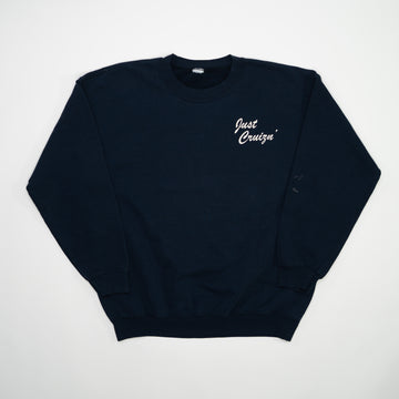 Vintage Navy Just Cruisin' Car Crewneck (L) | Rebalance Vintage.