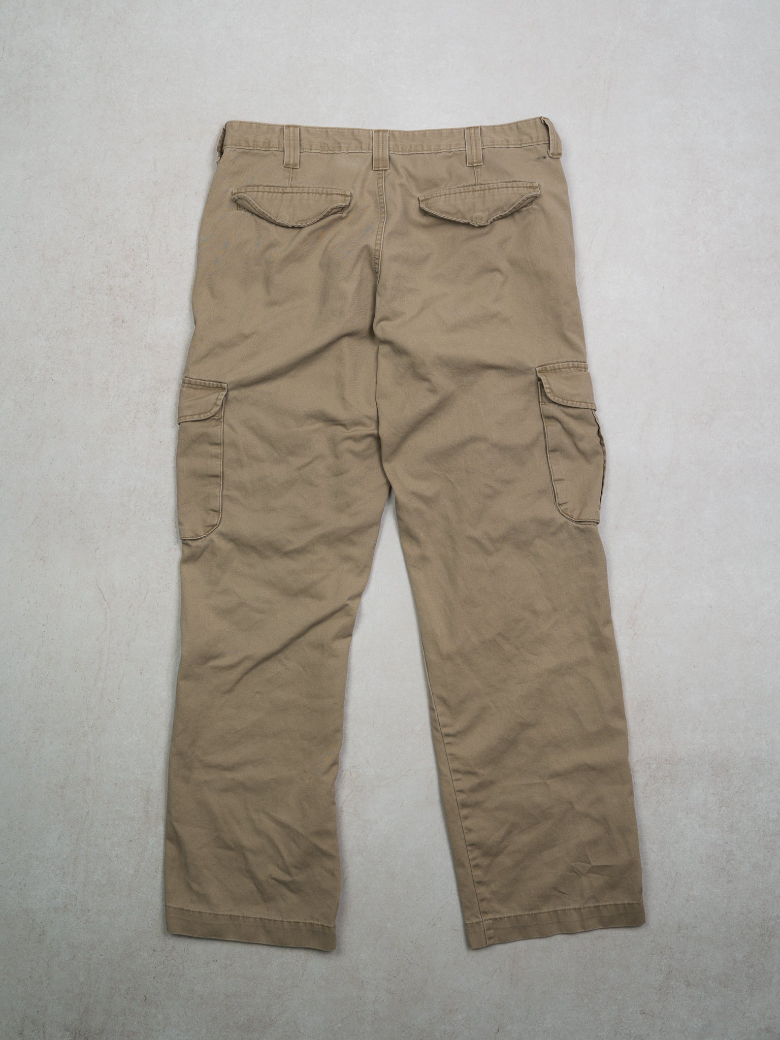 Vintage Beige Lee Cargo Pants (34 x 32)