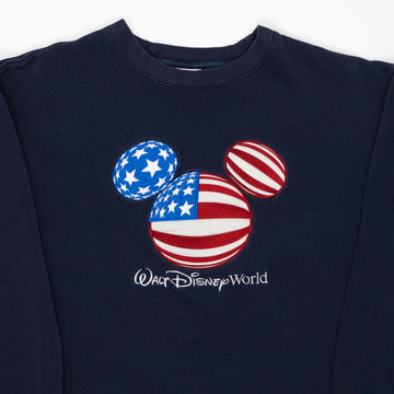 Vintage Blue Walt Disney World USA Crewneck (XL) | Rebalance Vintage.