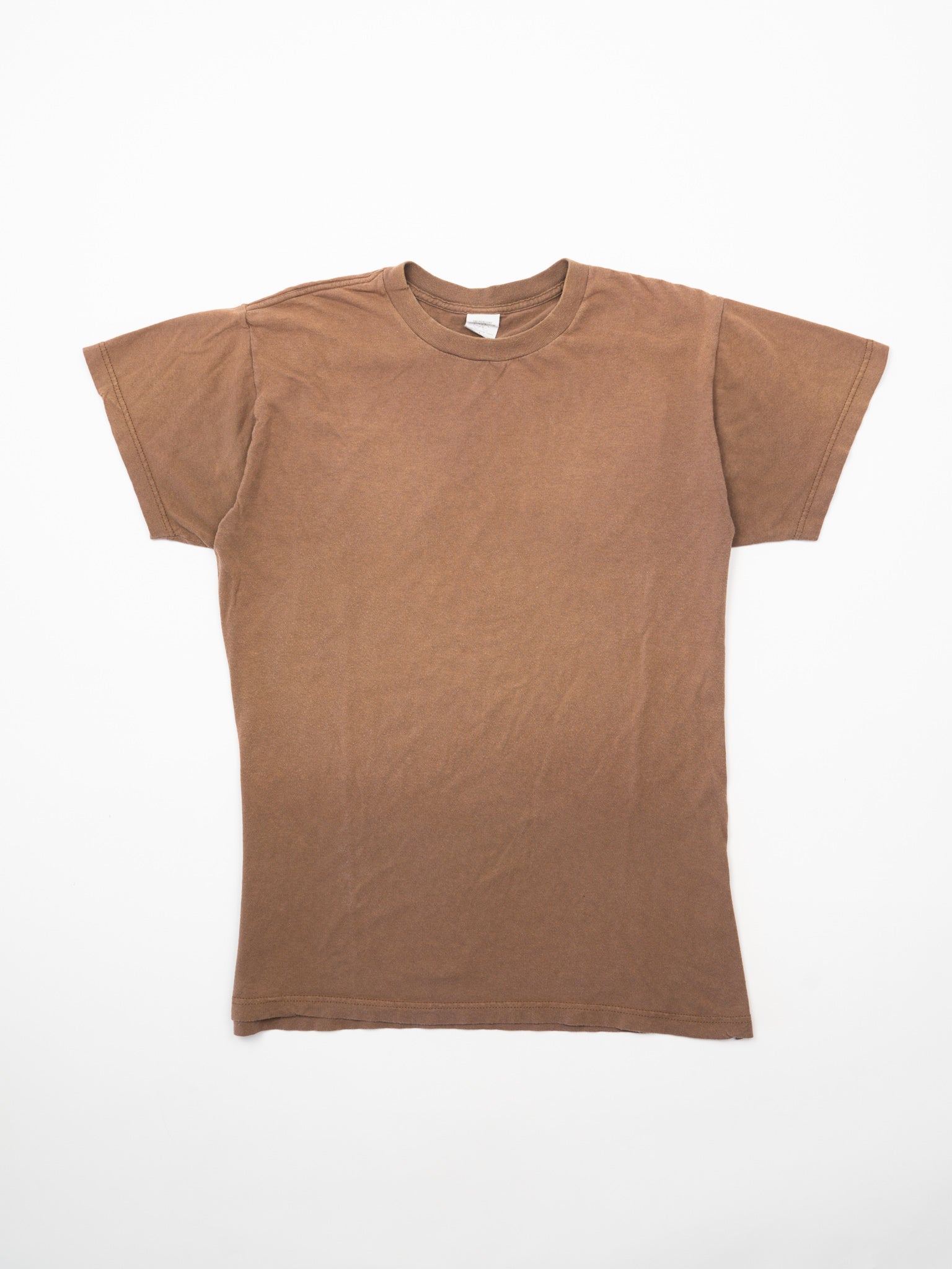 Vintage 90s Blank Faded Brown Tee (M)