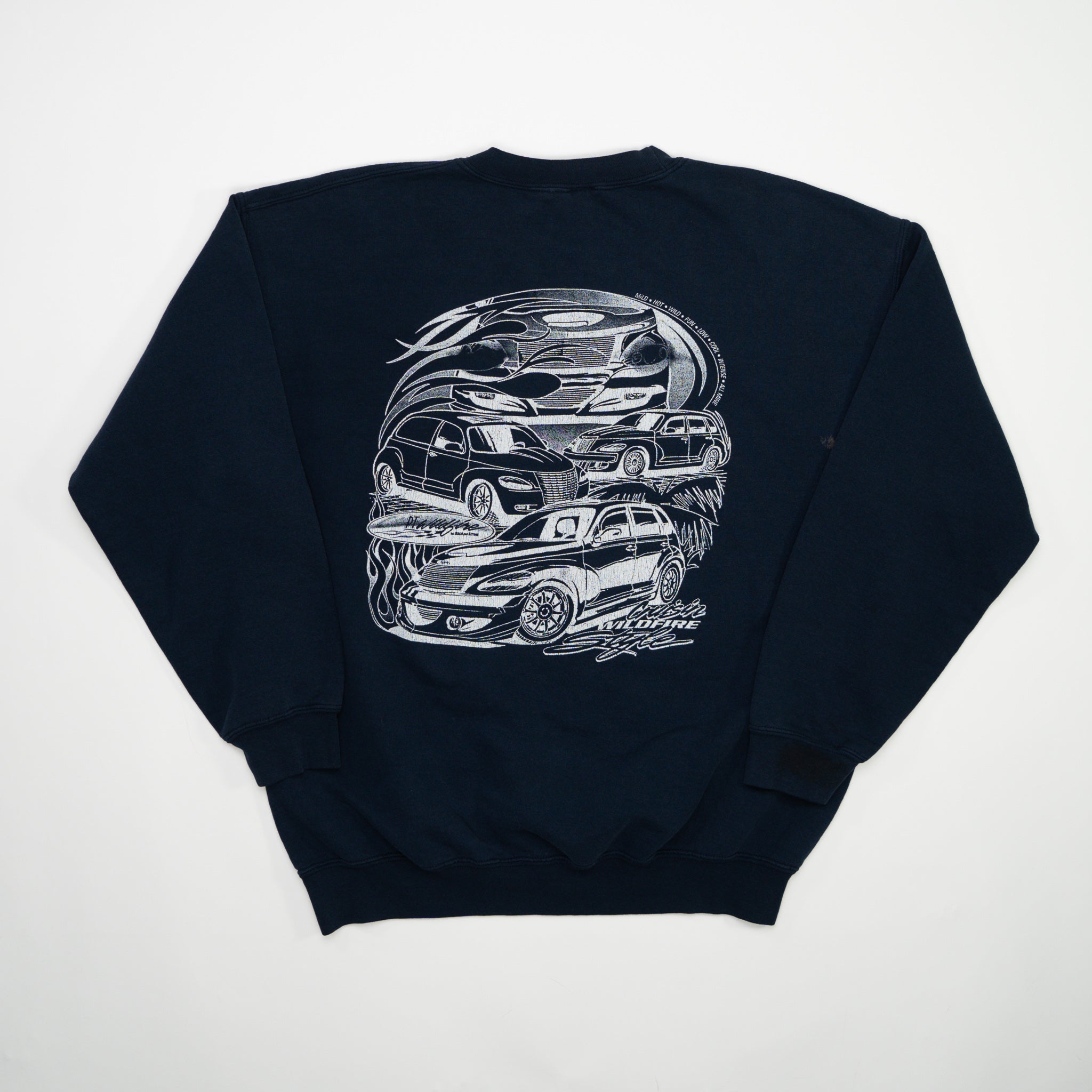 Vintage Navy Just Cruisin' Car Crewneck (L) | Rebalance Vintage.