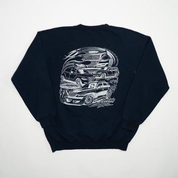 Vintage Navy Just Cruisin' Car Crewneck (L) | Rebalance Vintage.