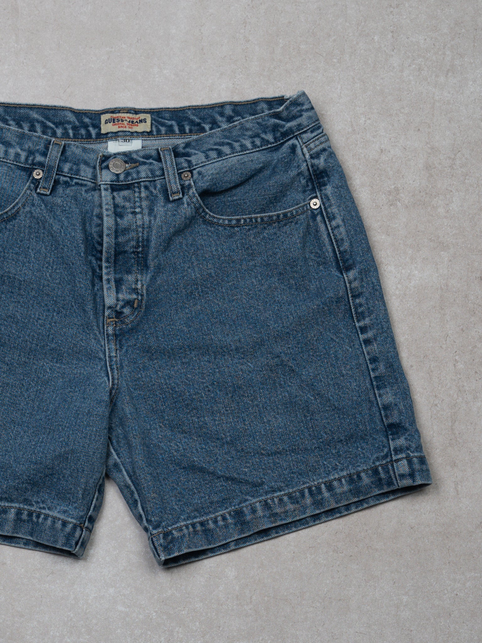 Vintage Blue Guess Jean Shorts