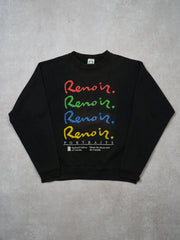 Vintage 90s Black Renoir National Gallery of Canada Crewneck (L)