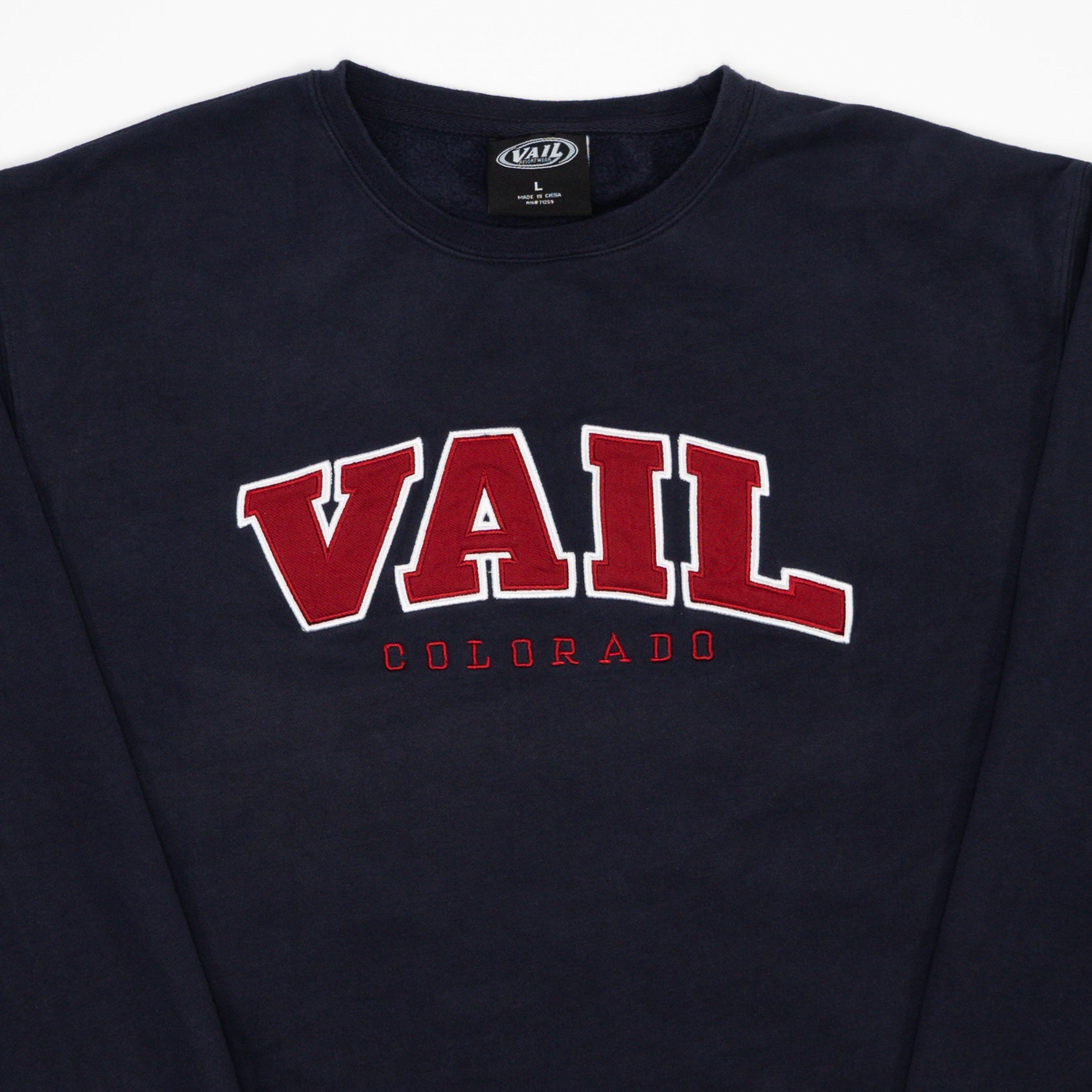 Vintage Navy Vail Colorado Crewneck (L)