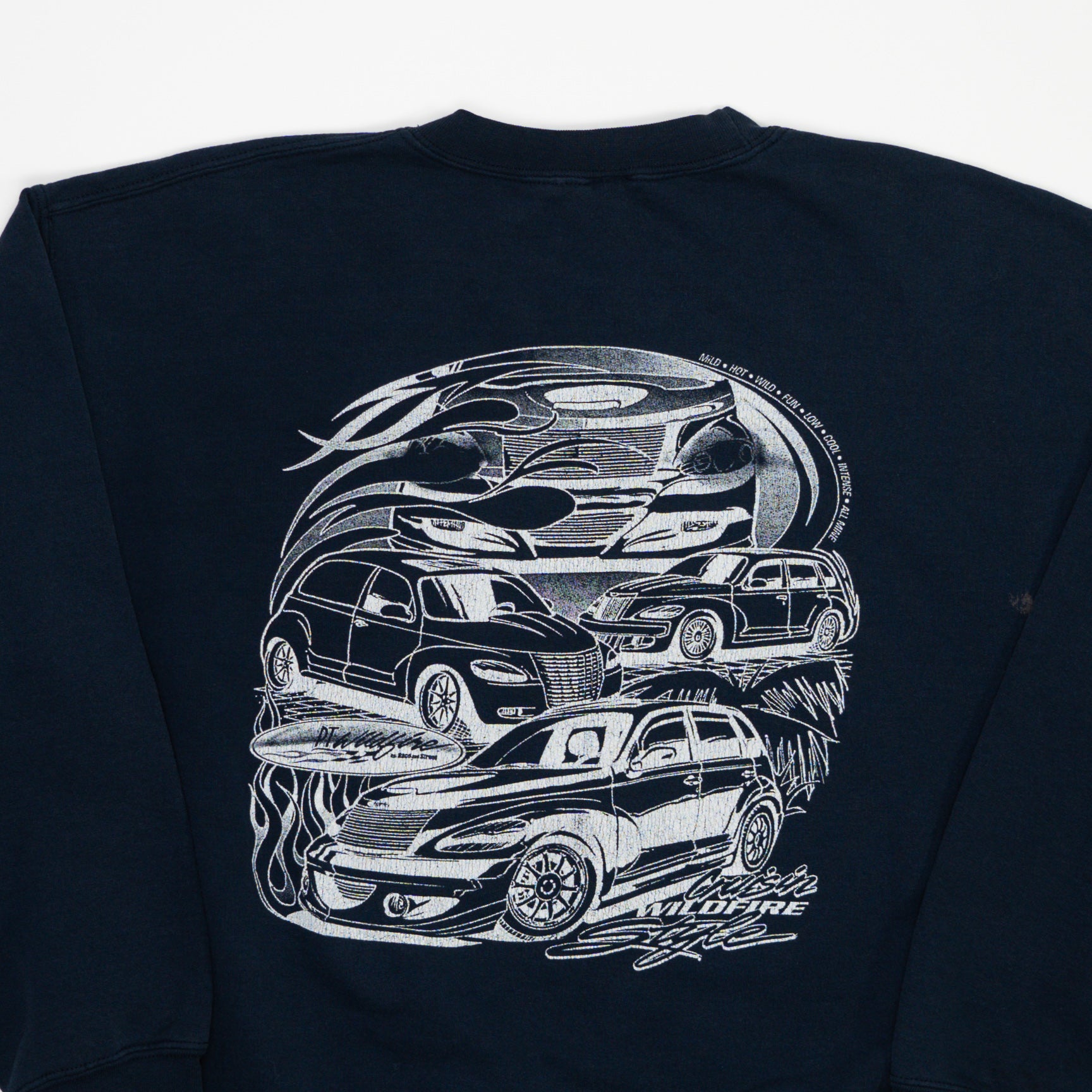Vintage Navy Just Cruisin' Car Crewneck (L) | Rebalance Vintage.
