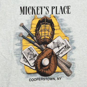 Vintage 90s Mickey's Place Cooperstown, NY Baseball Tee (M) | Rebalance Vintage.