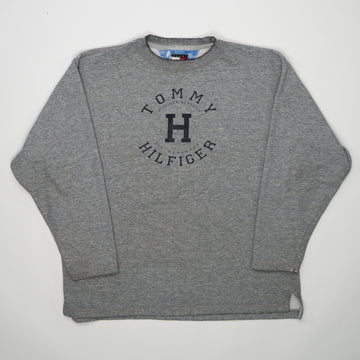 Vintage Grey Tommy Hilfiger Classics Crewneck (L) | Rebalance Vintage.