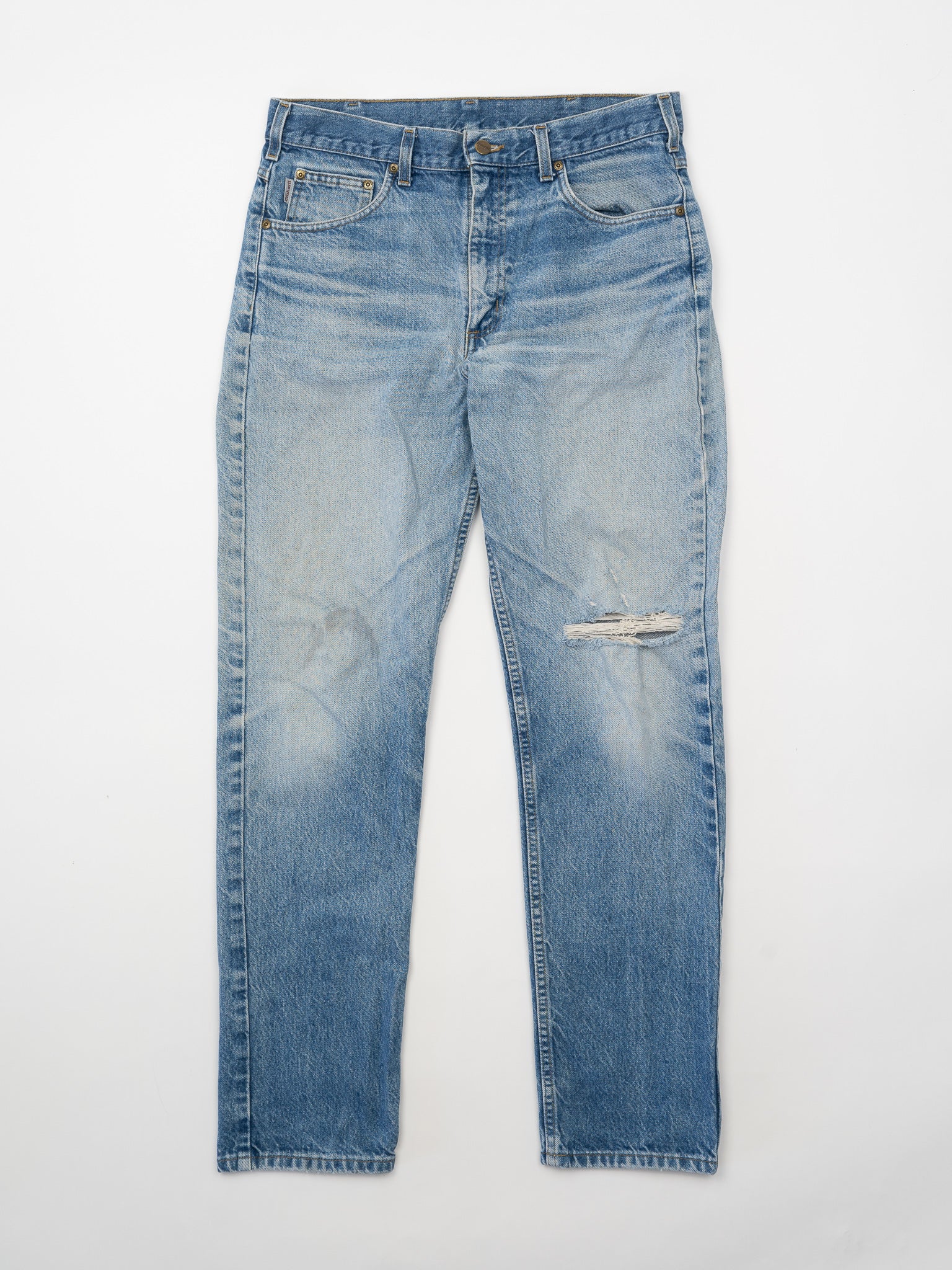 Vintage Ripped Blue Carhartt Jeans (34 x 30)