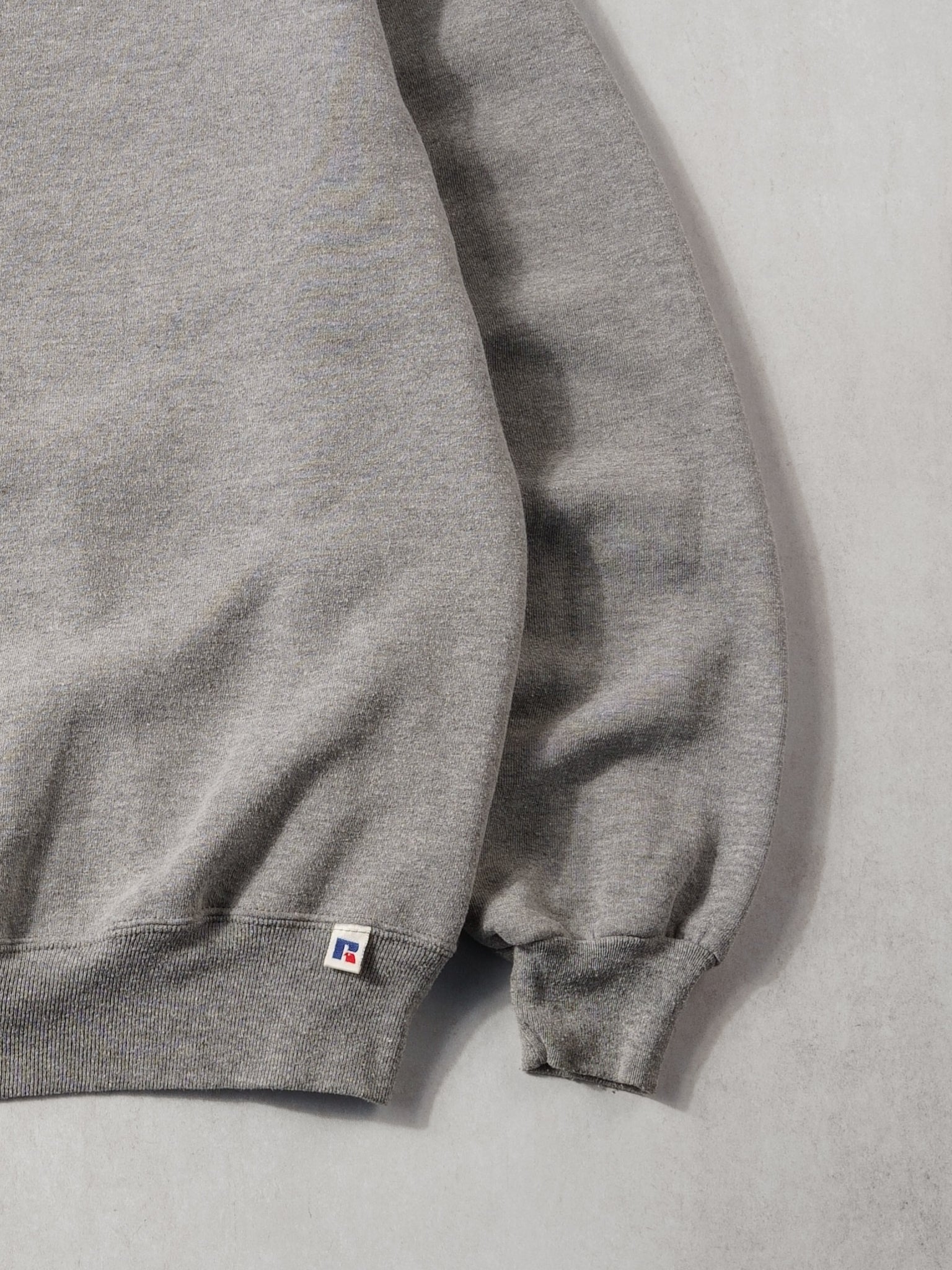 Vintage 90s Grey Russell Athletics Blank Crewneck (L)