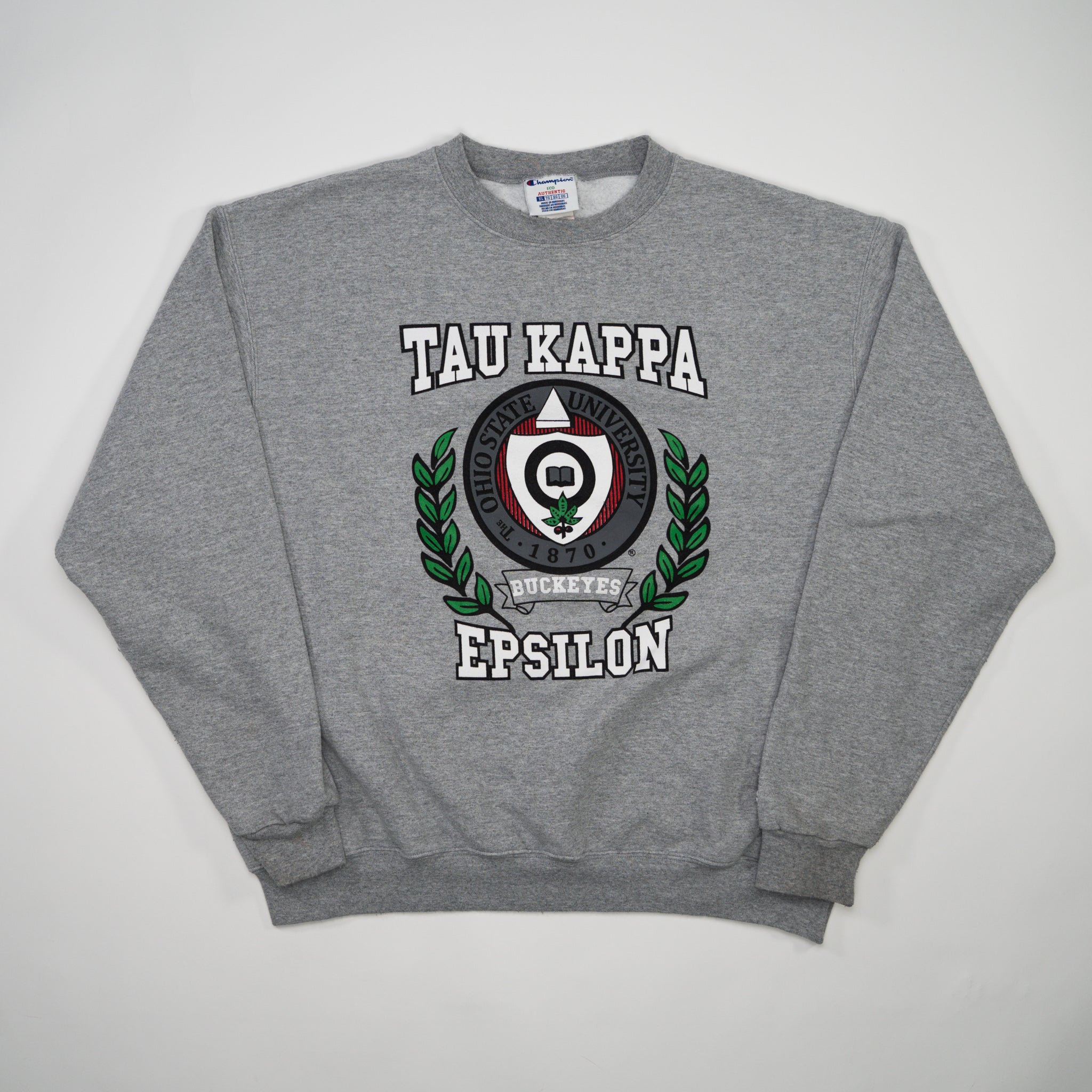 Grey Tau Kappa Epsilon Buckeyes Crewneck (L)