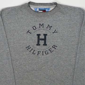 Vintage Grey Tommy Hilfiger Classics Crewneck (L) | Rebalance Vintage.