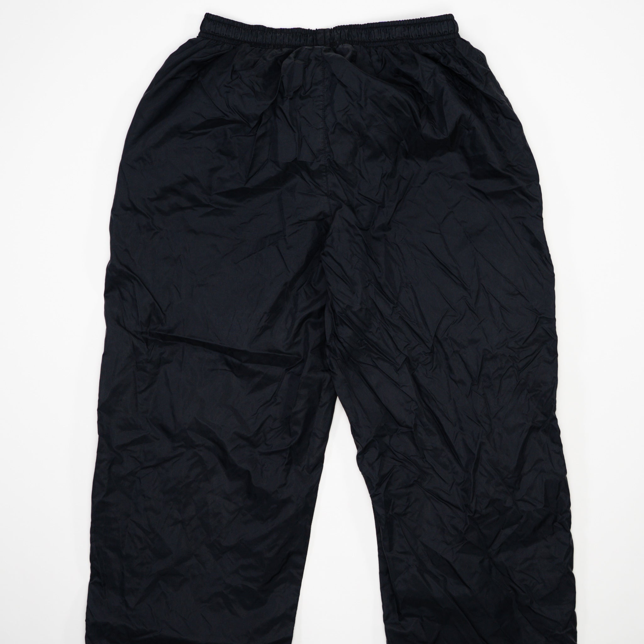 Vintage Black Nike Windbreaker Pants w/ Zippers (M)