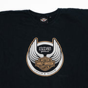 Vintage Black '08 Harley Davidson 105 Years Tee (XL)