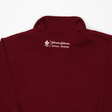 Vintage Red Roots Olympics 1/4 Zip Sweater (L/XL) | Rebalance Vintage.