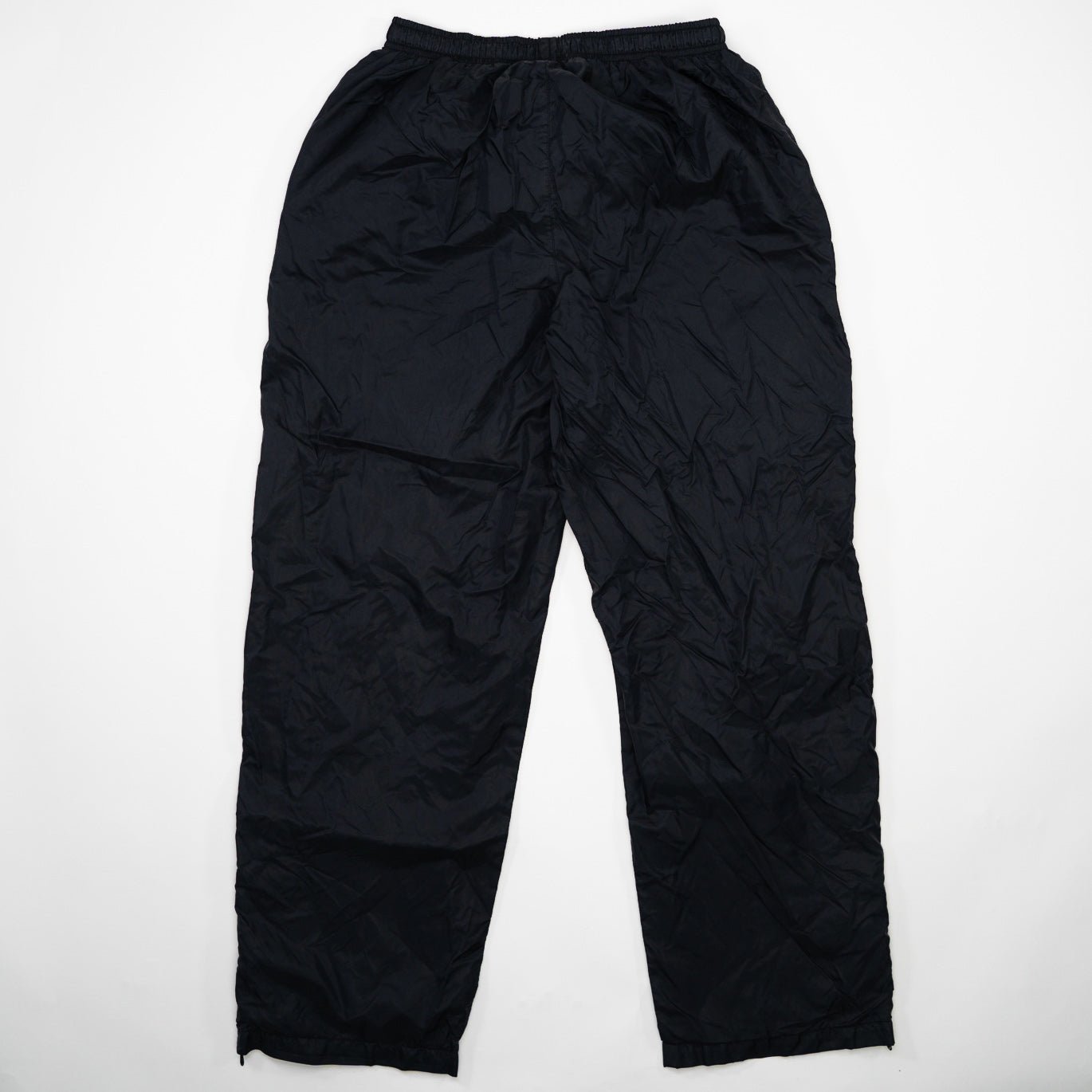Vintage Black Nike Windbreaker Pants w/ Zippers (M)