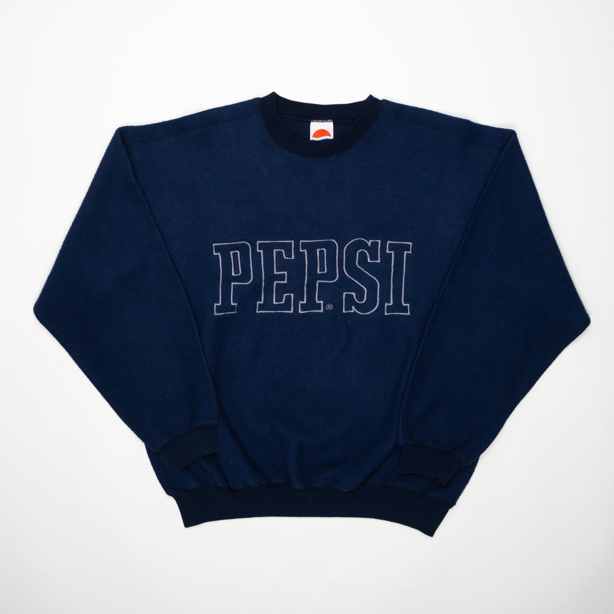 Vintage 90s Blue Pepsi Spellout Crewneck (XL) | Rebalance Vintage.