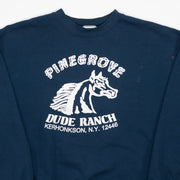 Vintage 90s Navy Pinegrove Dude Ranch Crewneck (L)