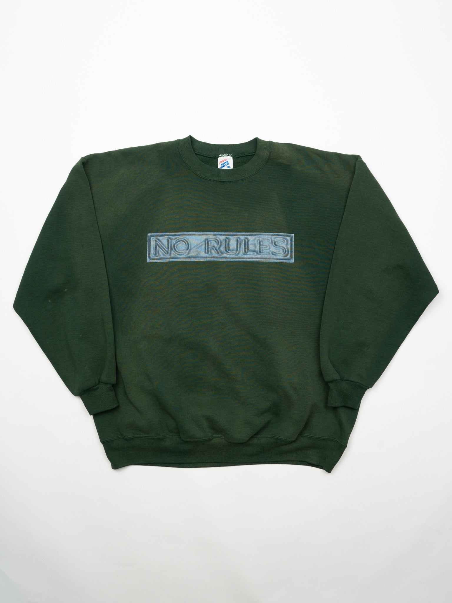 Vintage Green 'No Rules' Crewneck (L)