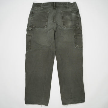Vintage Patched Green Carhartt Cargo Pants (36) | Rebalance Vintage.