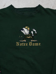 Vintage Green Embroidered Notre Dame x Jansport Crewneck (XL)