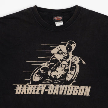 Vintage Black '06 Harley Davidson Qatar Tee (M) | Rebalance Vintage.