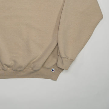 Vintage Blank Light Beige Russell Athletics Crewneck (L) | Rebalance Vintage.