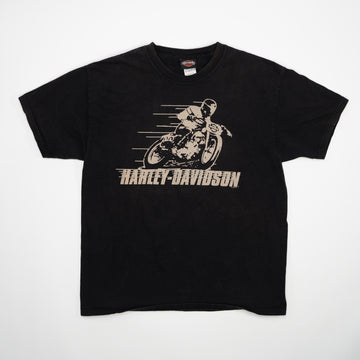 Vintage Black '06 Harley Davidson Qatar Tee (M) | Rebalance Vintage.