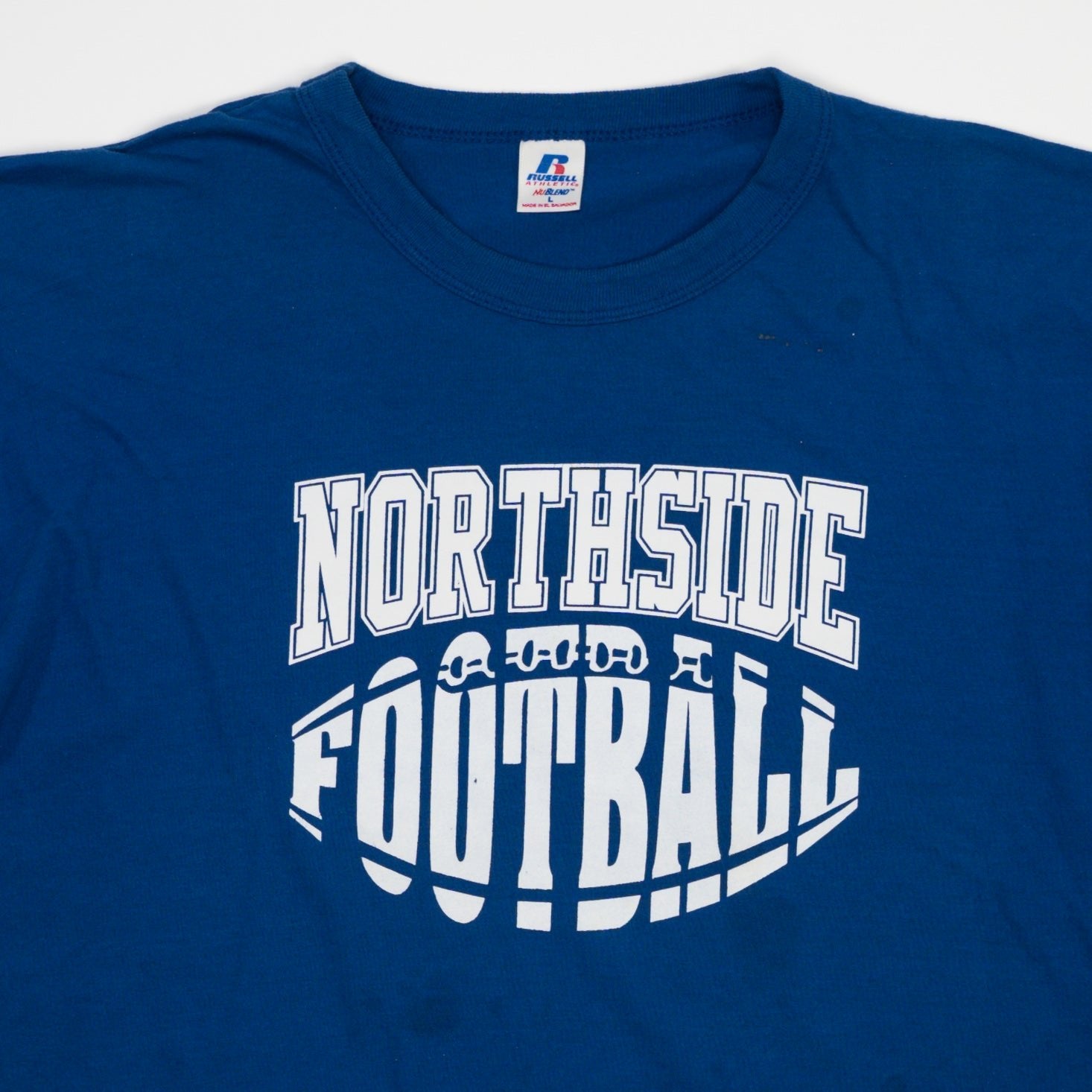 Vintage Blue Northside Football x Russell Athletics Tee (M/L)