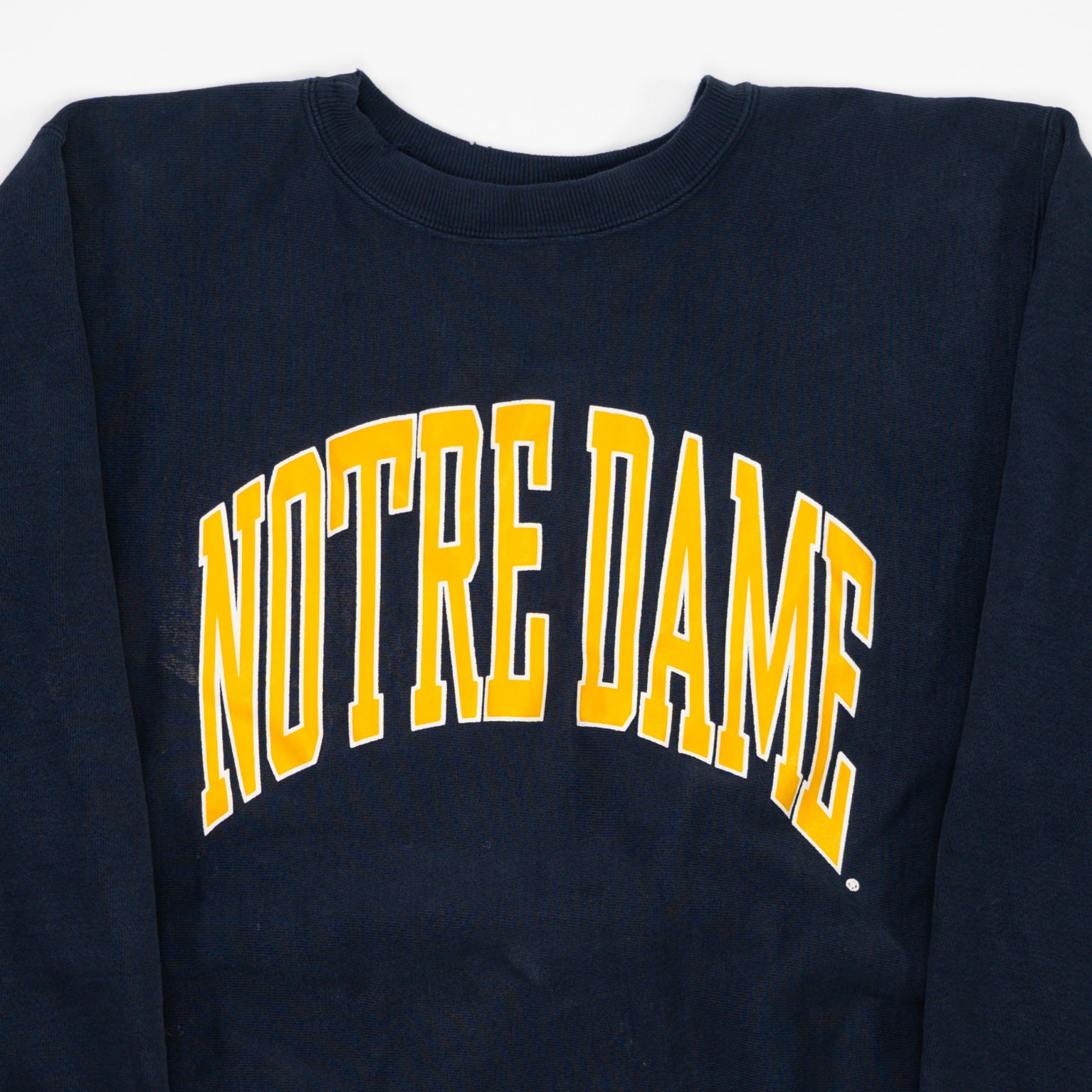 Vintage 90s Blue Notre Dame x Reverse Weave Champion Crewneck (M)