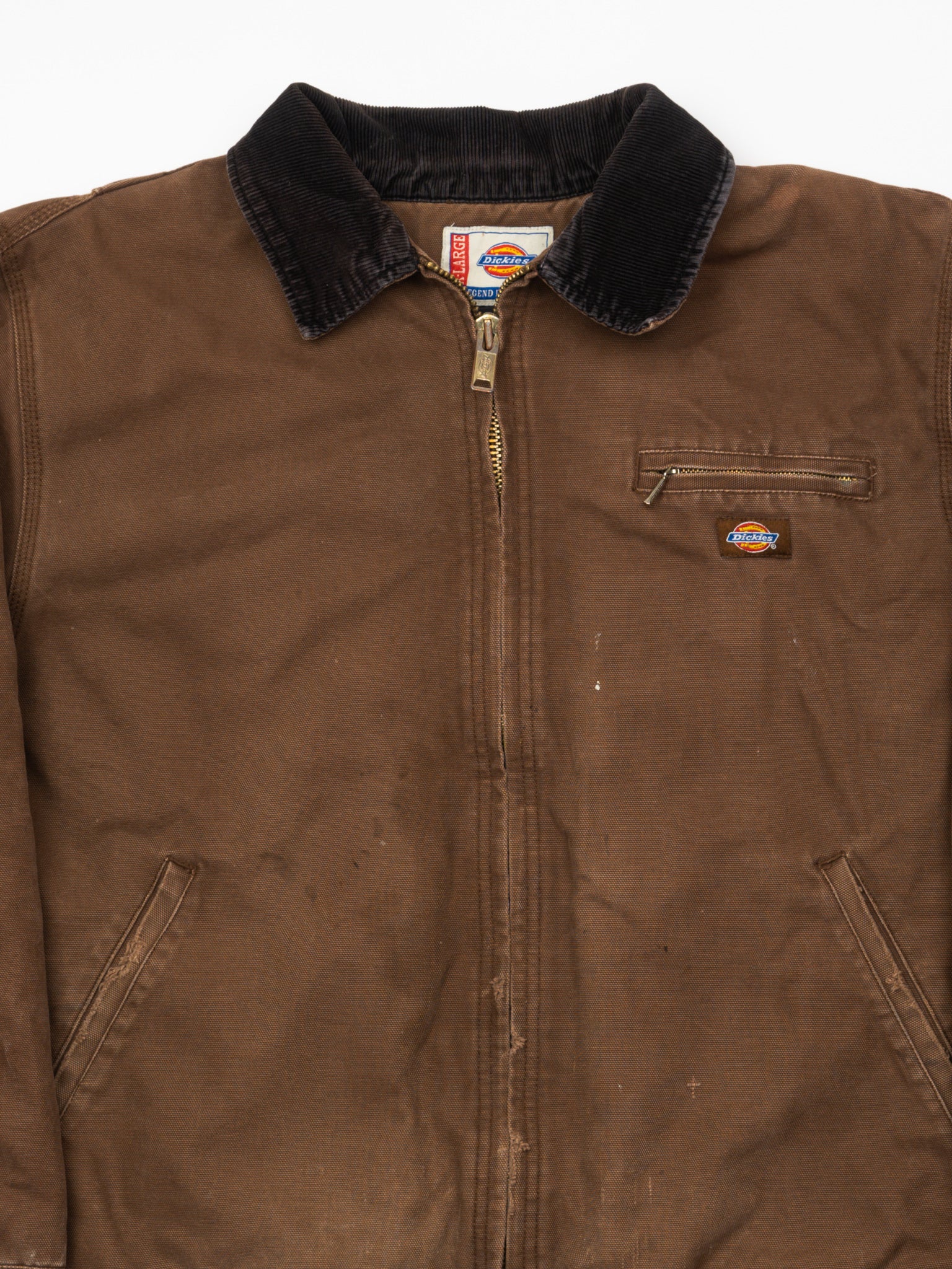 Vintage Chocolate Brown Insulated Dickies Workwear Jacket (XL