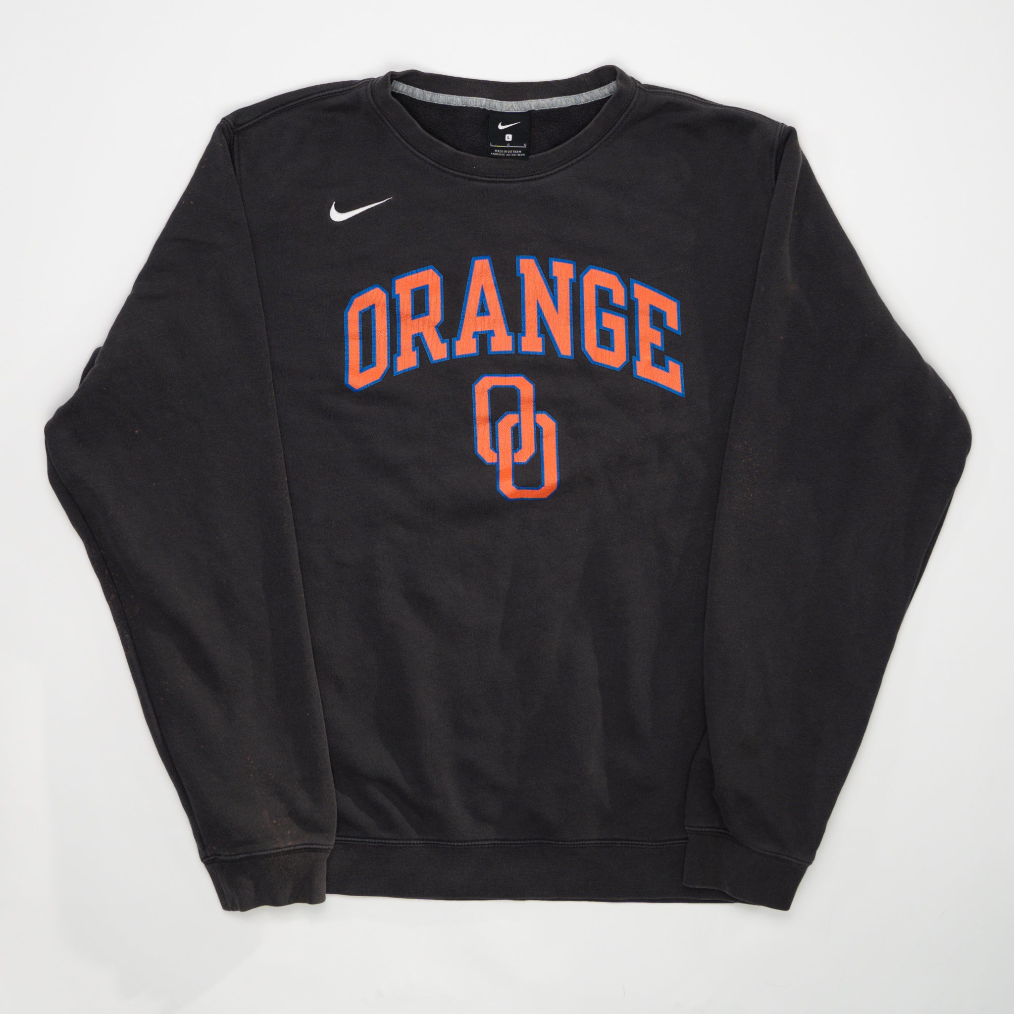 Vintage Grey Orange 00 Nike Crewneck (L) | Rebalance Vintage.